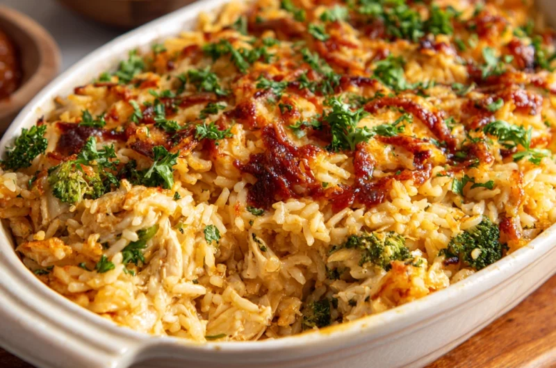 Rotisserie Chicken and Rice Casserole: A Comforting, Easy & Family-Friendly Dinner