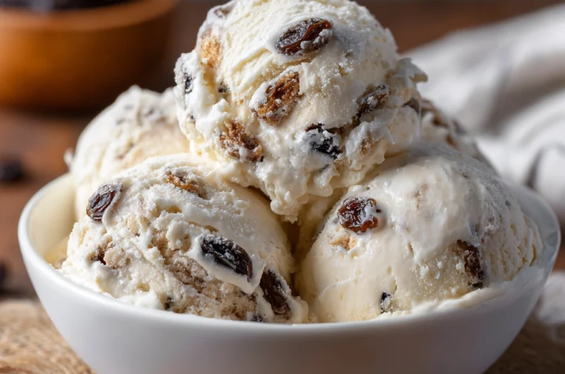 Rum Raisin Ice Cream: A Creamy, Classic Dessert with a Boozy Twist