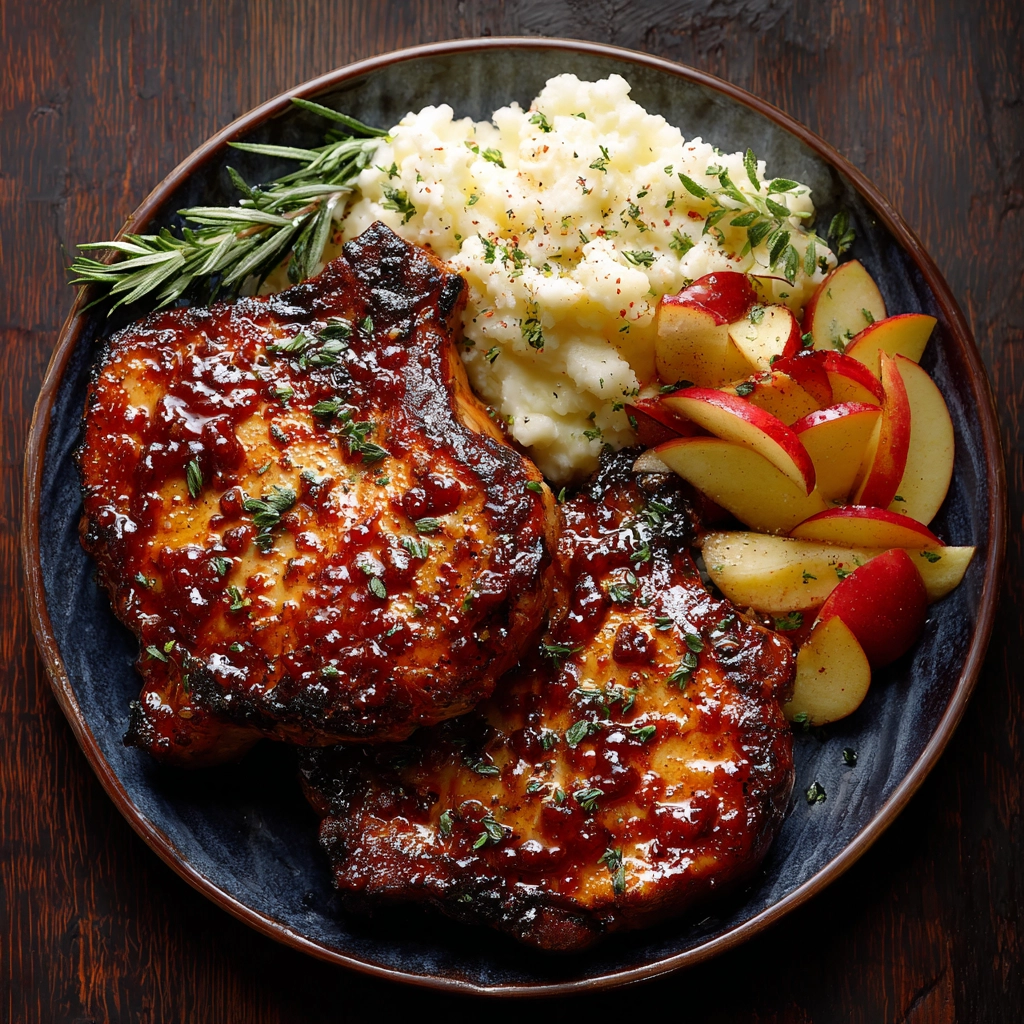Savor the Sweetness of Apple Butter Pork Chops