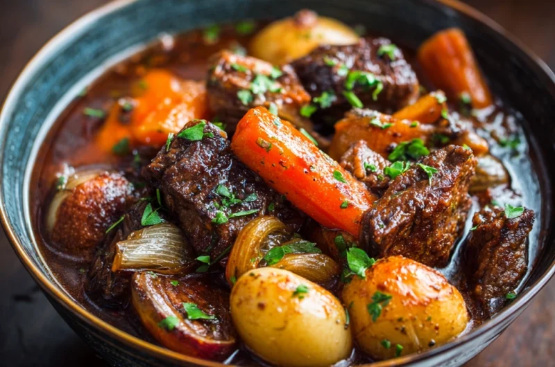 Slow Cooker Beef Stew With Root Vegetables Recipe