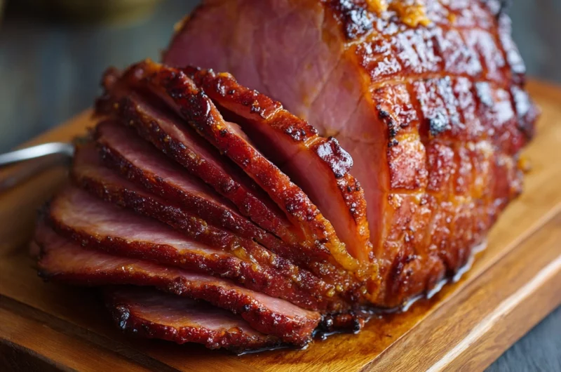 Slow Cooker Honey-Glazed Ham