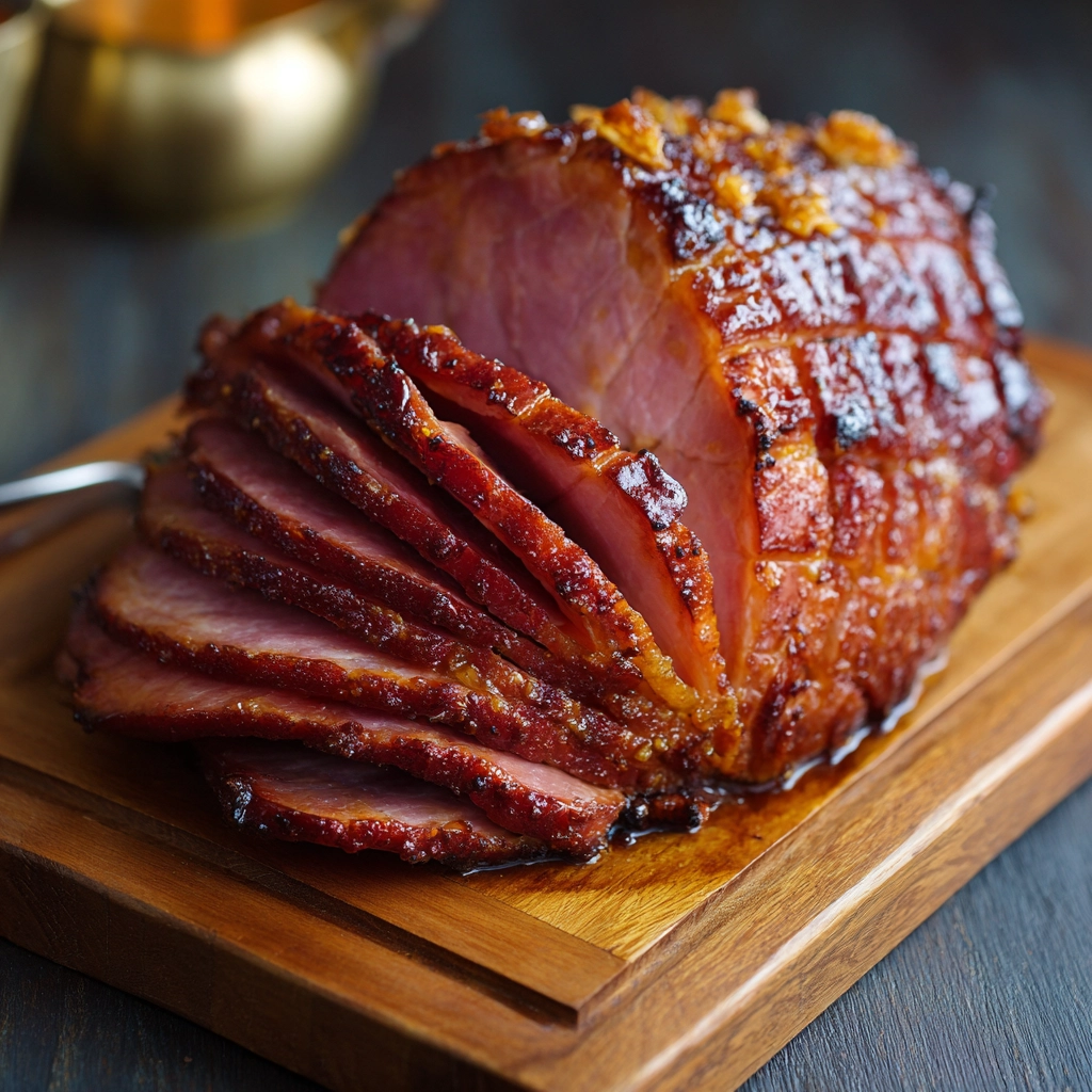 Slow Cooker Honey-Glazed Ham Recipe
