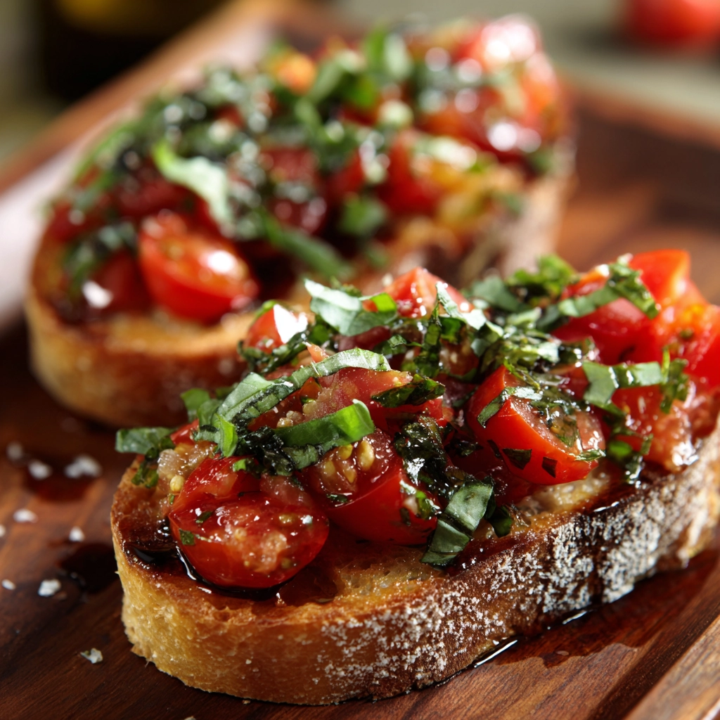 Tomato Basil Bruschetta Recipe