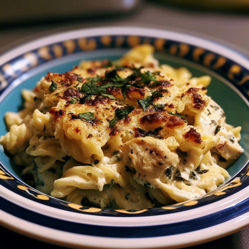 Chicken Alfredo Pasta Bake Recipe