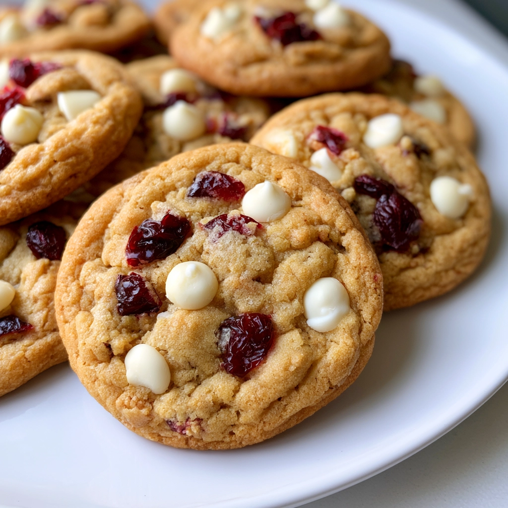 White Chocolate Cranberry Cookies Recipe