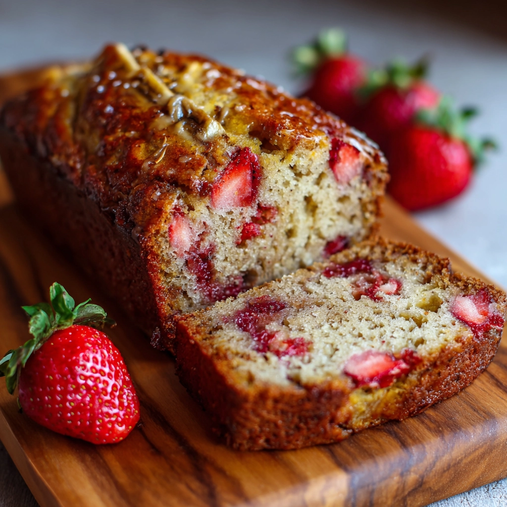 Strawberry Banana Bread Recipe