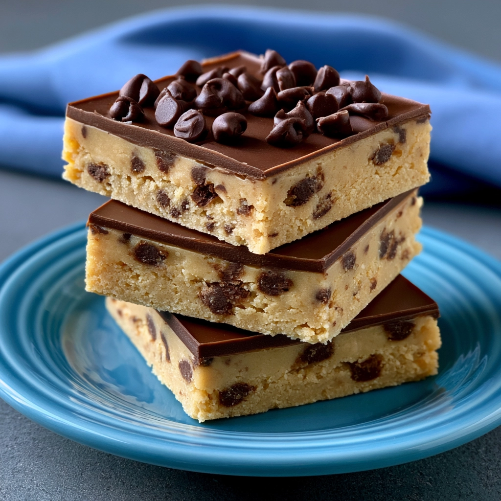 Healthy No-Bake Cookie Dough Bars