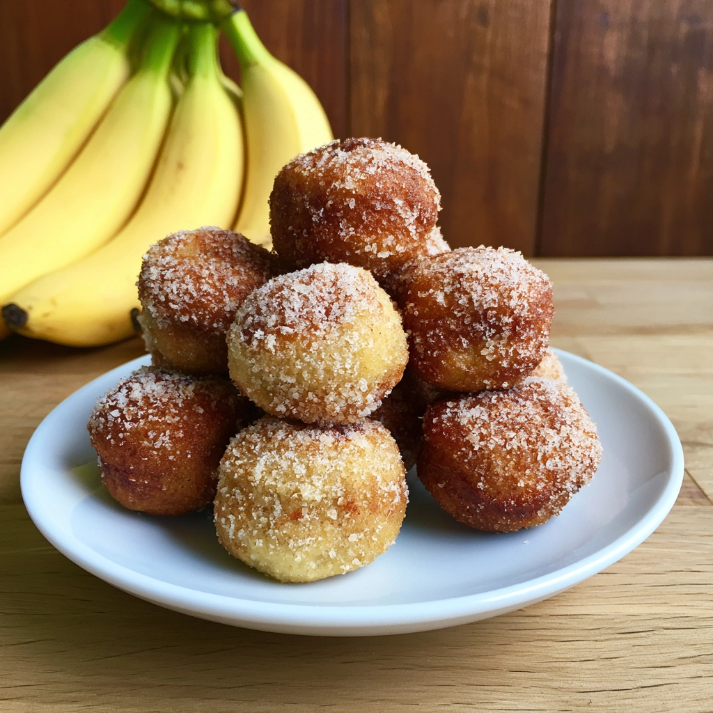 Magically 2-Ingredient Banana Donut Holes