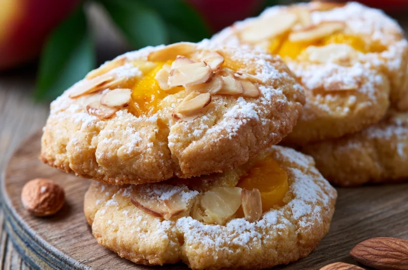 Peach Almond Cookies: A Soft, Buttery Cookie Bursting with Fruity Flavor