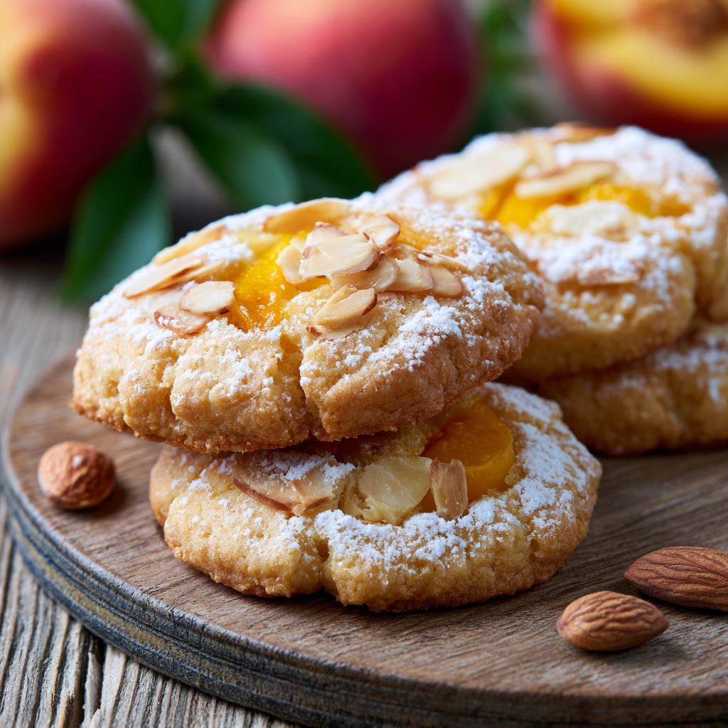 Peach Almond Cookies