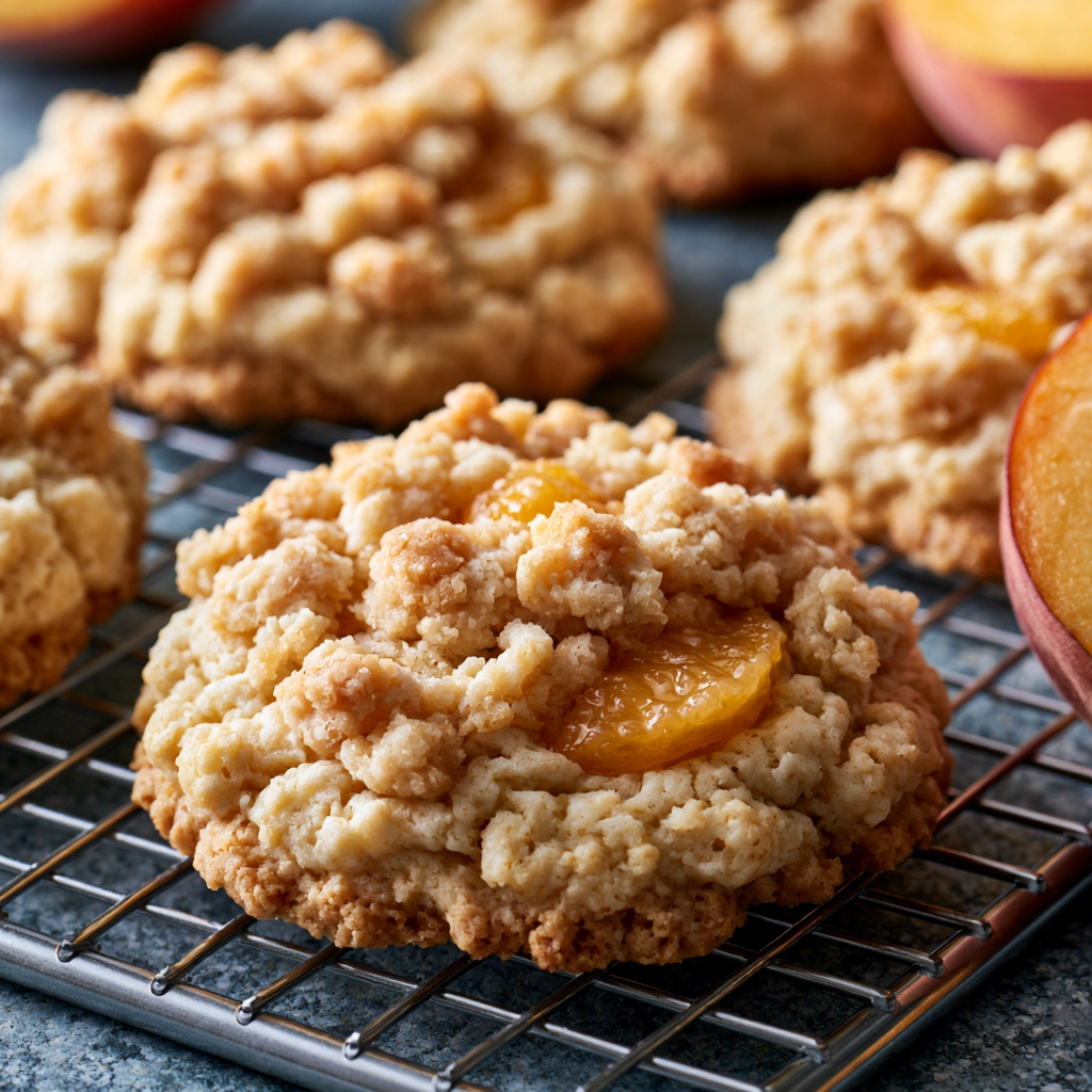 Peach Crumble Cookies Recipe