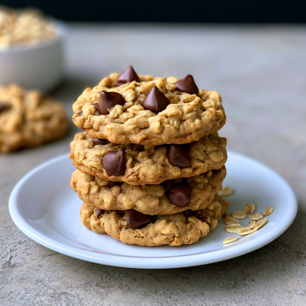 Peanut Butter Oatmeal Chocolate Chip Cookies